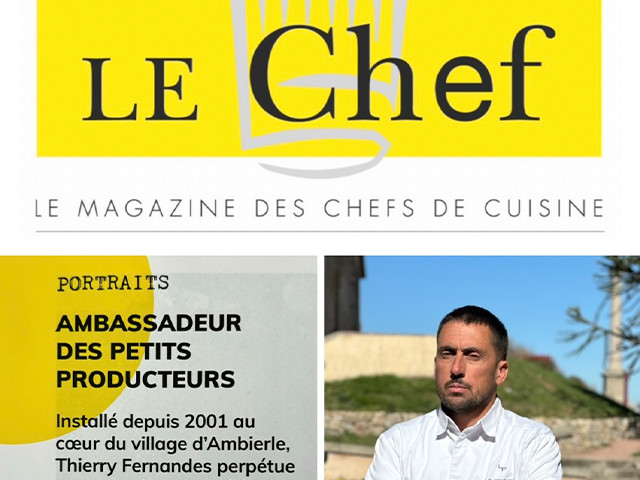 Magazine chefs de cuisine - le prieuré restaurant gastronomique à Ambierle